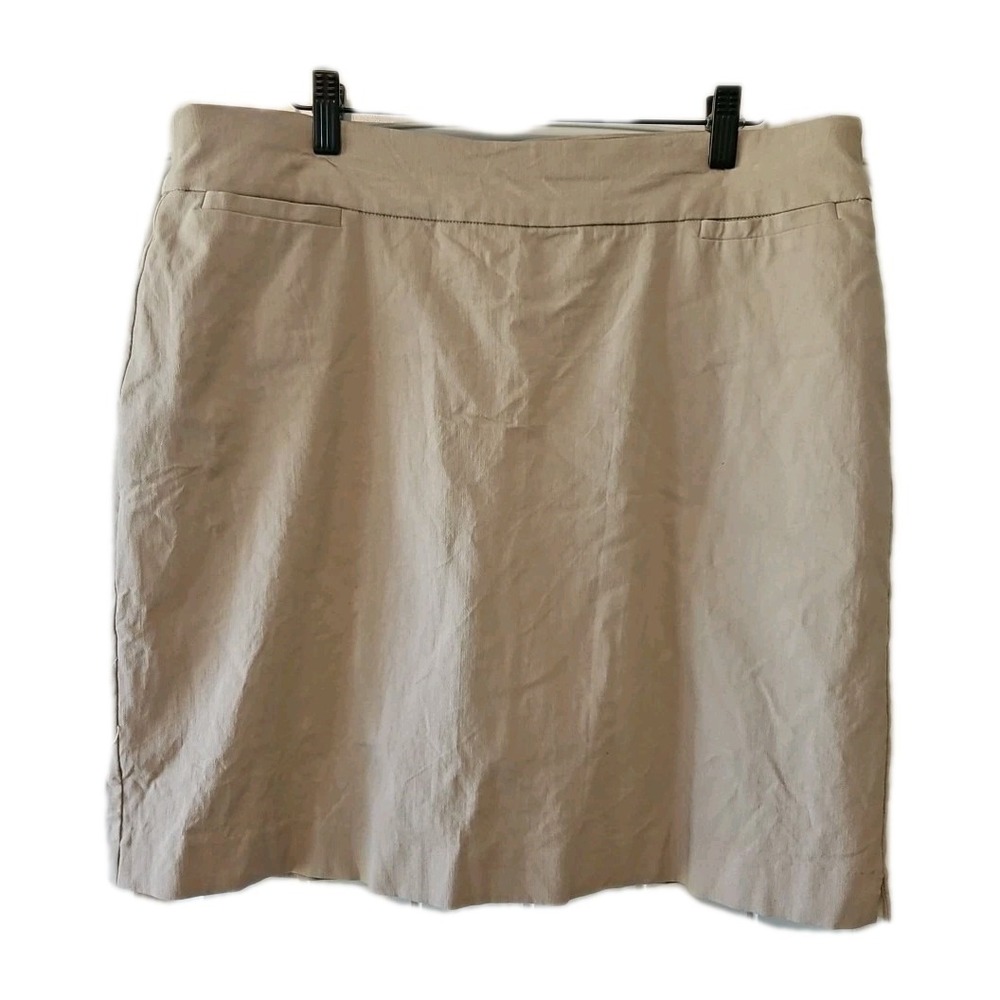 Kim Rogers Skort Womens Size‎ 14 Beige Travel Hiking Vacation Sporty